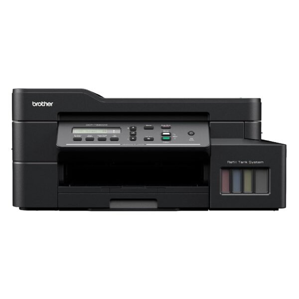 Brother DCP-T820DW Printer - Auto Duplex Printing, Print, Scan, Copy, ADF, WiFi/LAN/USB, Print Up To 15K Pages In Black And 5K In Colour Each For (CMY),Free Installation