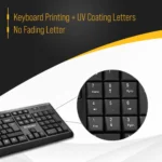 LAPCARE L901 Wireless Keyboard and Mouse Combo with Auto Sleep || Wireless Membraned Keyboard and 1200 DPI Mouse Combo (Black)