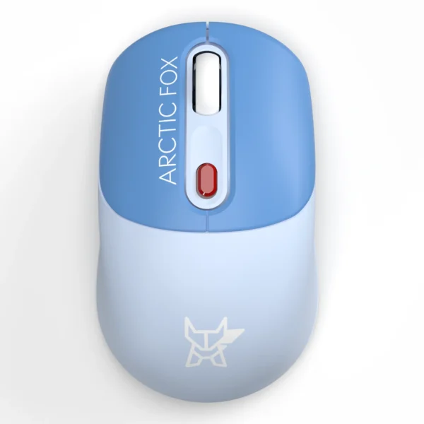 Arctic Fox ProMaxe Wireless Mouse | 2400 DPI |2.4 GHz with USB Nano Receiver | High Precision Optical Tracking| for PC/Mac/Laptop - Whispy Blue