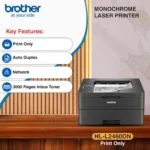 Brother HL-L2460DN (New Launch) Auto Duplex Laser Printer