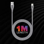 Tempt Punk USB to Lightning Cable | 3A Fast Charging | 4-Core Durable Data Cable | Compatible with iPhone, iPad & iPod