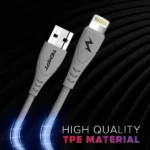 Tempt Punk USB to Lightning Cable | 3A Fast Charging | 4-Core Durable Data Cable | Compatible with iPhone, iPad & iPod