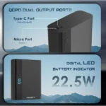 Tempt Fuel 10000mAh Powerbank | Dual USB & Type-C | Fast Charging | Compact Design