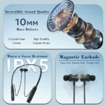 Tempt Bounce X Neckband – Wireless Bluetooth Earphones with 40 Hours Playback, Type-C Fast Charging & IPX5 Rating