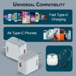 Turbo 65W Fast Charger for Smartphones, Laptops & Tablets