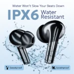 Tempt Wave Pro Earbuds – 72H Playback, 13mm Bass Drivers, Bluetooth v5.3, IPX6 Water Resistant, Type-C Fast Charging