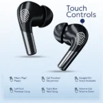 Tempt Wave Pro Earbuds – 72H Playback, 13mm Bass Drivers, Bluetooth v5.3, IPX6 Water Resistant, Type-C Fast Charging