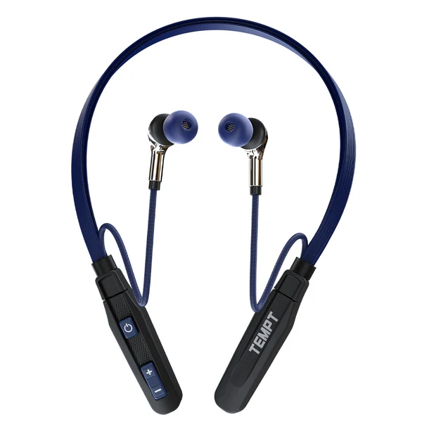 Tempt Groove Air Neckband – 35H Playtime, 10mm Bass Drivers, Bluetooth 5.2, IPX5 Water Resistant