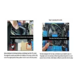 Inte; CPU Cooling Fan for Intel i3/i5/i7 10105F LGA1200 – 4-Pin PWM Processor Cooler with Aluminum Heatsink (Black)