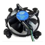 Inte; CPU Cooling Fan for Intel i3/i5/i7 10105F LGA1200 – 4-Pin PWM Processor Cooler with Aluminum Heatsink (Black)