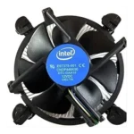 Inte; CPU Cooling Fan for Intel i3/i5/i7 10105F LGA1200 – 4-Pin PWM Processor Cooler with Aluminum Heatsink (Black)