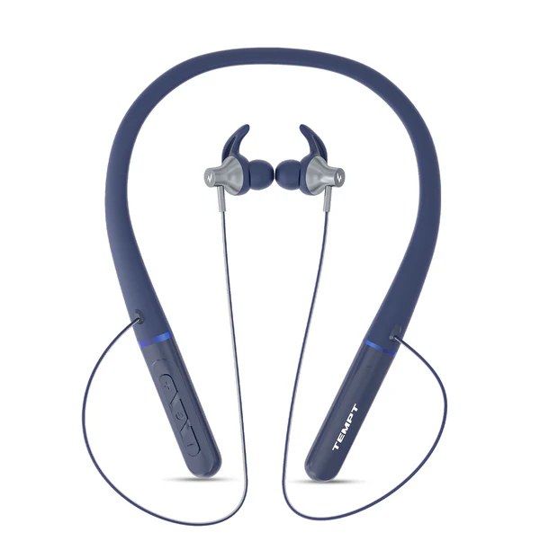 Tempt Spirit Neckband – 30H Playtime, 14.2mm Bass Driver, Gaming Mode, IPX4 Water Resistant, Bluetooth V5.2