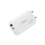 Tempt Alpha 65W Dual Port GaN Fast Charger (USB-C PD + QC 3.0) | Smart, Safe & Compact
