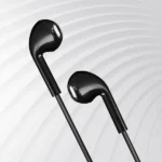 Tempt Zip X1 Wired Earphones with Mic – 13.6mm Bass Drivers, Noise Cancellation, 3.5mm Jack (Black)