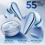 Mivi DuoPods i7 in Ear Ear Buds Wireless -The 3rd Dimension of Sound with 3D Soundstage, High Fidelity Drivers, Advanced Audio Codec for Lossless Audio Earbuds, Made in India