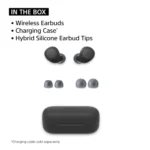 Sony WF-C510 Wireless Bluetooth Earbuds with Mic, TWS, in Ear, Ambient Sound Mode, Small and Comfortable, IPX4, Quick Charge, Multipoint Connectivity, Customized EQ, Up to 22 Hours Battery- Black