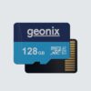 Geonix 128GB MicroSDXC memory card with 150MB/s read and 70MB/s write speed