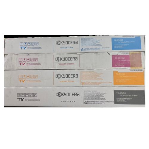 Genuine Kyocera TK-8349 CMYK Toner Cartridge Combo Pack for TASKalfa 2552ci / 2553ci