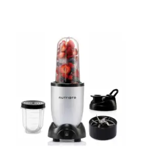 NutriPro 500W juicer mixer grinder with 2 jars smoothie maker silver