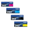 Brother TN-263 toner cartridge pack black cyan yellow magenta for laser printers