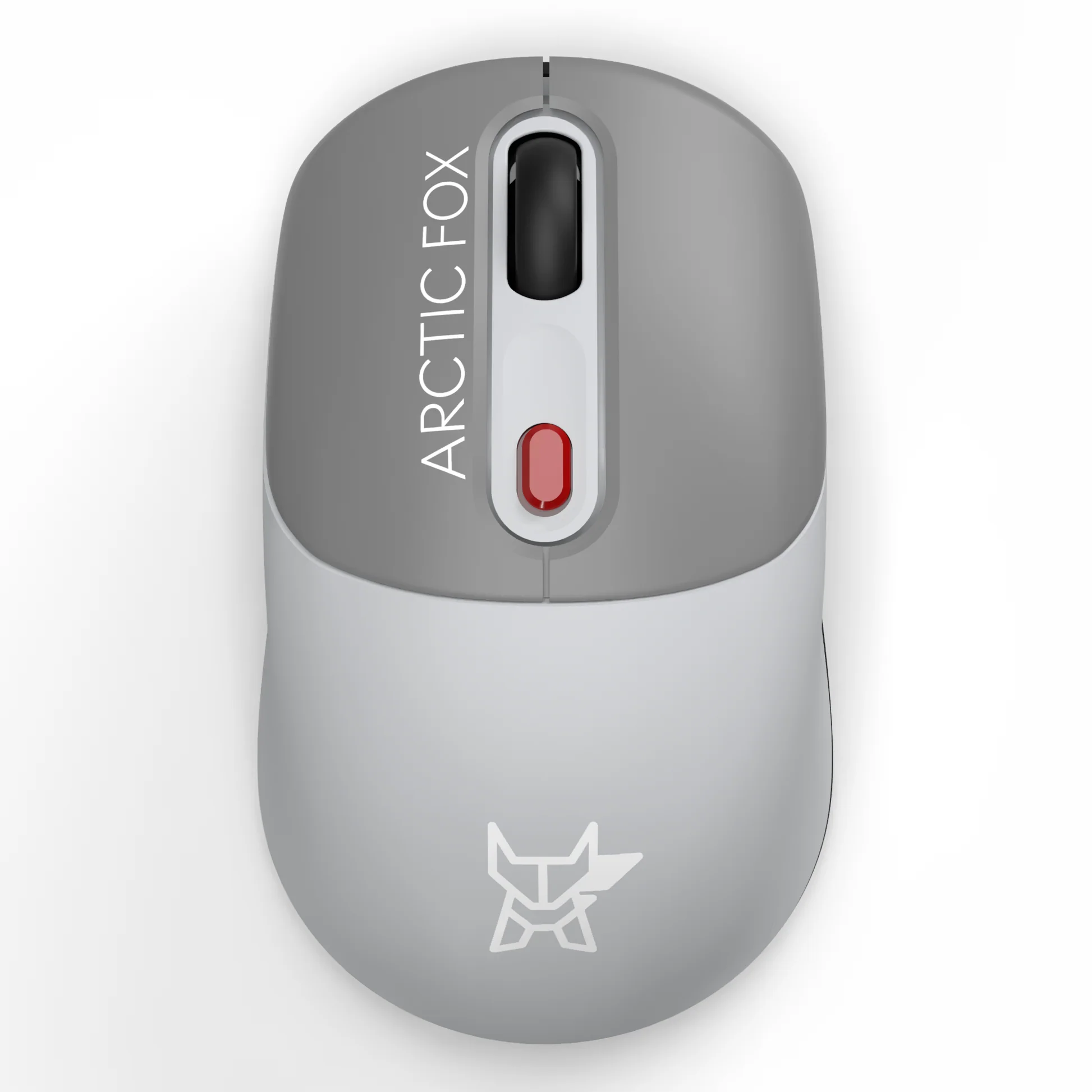 Arctic Fox ProMaxe Wireless Mouse Cool Gray with 2400 DPI and USB Nano Receiver