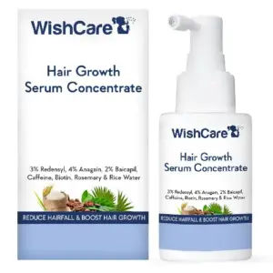 WishCare hair growth serum Redensyl rosemary oil reduces hairfall boosts growth
