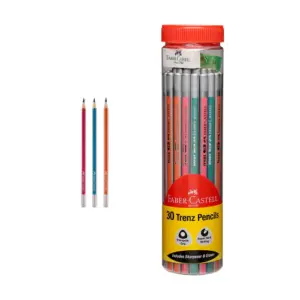 Faber Castell Trenz pencils jar pack 30 triangular grip