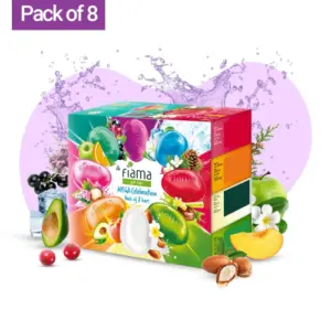 Fiama gel bathing bar pack of 8 moisturizing soap