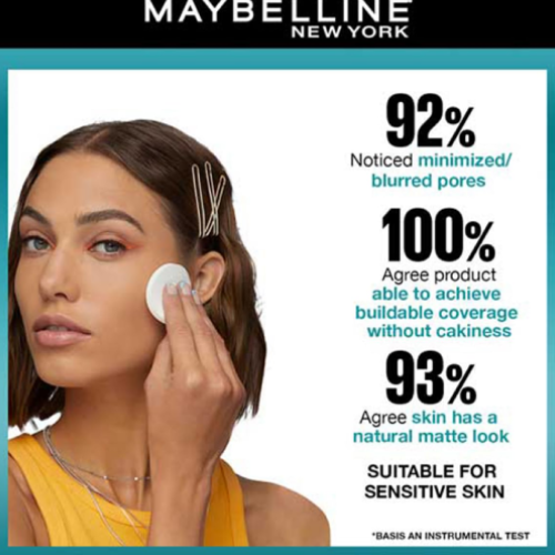 Maybelline Fit Me compact powder 128 warm nude matte poreless