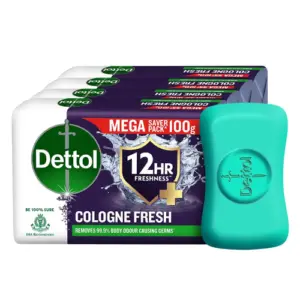 Dettol cologne fresh soap bars provide long lasting freshness germ protection