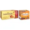 Santoor soap combo sandal turmeric and gold bars for glowing skin