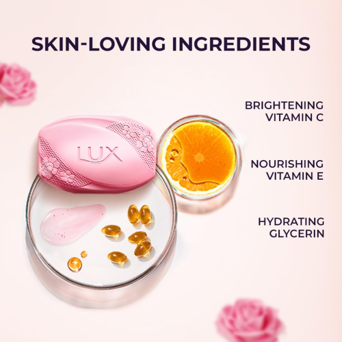 Glow-enhancing soap enriched with vitamins for radiant and smooth skin