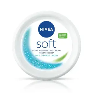 NIVEA Soft Light Moisturizer cream jar for face body hands hydration