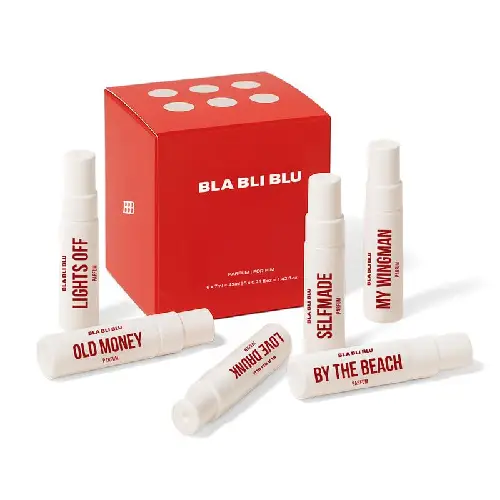 BLABLIBLU perfume gift set mini travel pack six fragrances for men