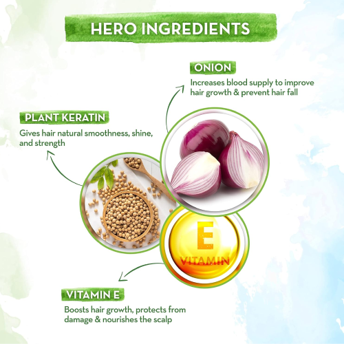 Mamaearth onion shampoo for hair growth and hair fall control