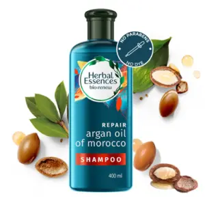 Herbal Essences argan oil shampoo for frizz free soft smooth hair